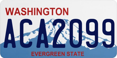 WA license plate ACA2099