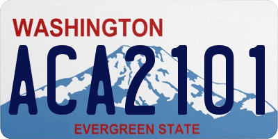 WA license plate ACA2101