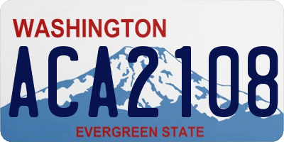 WA license plate ACA2108