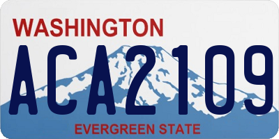 WA license plate ACA2109