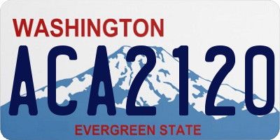 WA license plate ACA2120