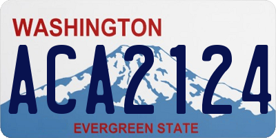 WA license plate ACA2124
