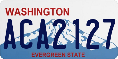 WA license plate ACA2127