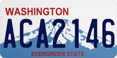 WA license plate ACA2146