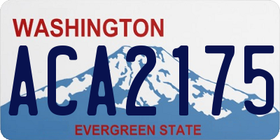 WA license plate ACA2175