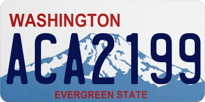 WA license plate ACA2199