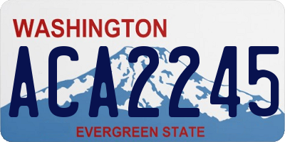 WA license plate ACA2245