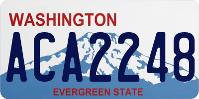 WA license plate ACA2248