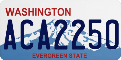 WA license plate ACA2250