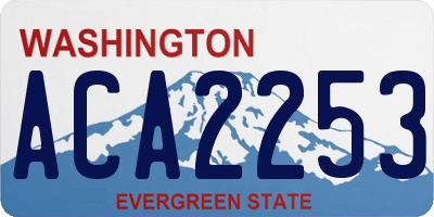 WA license plate ACA2253