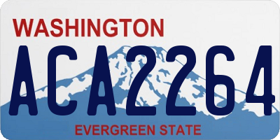 WA license plate ACA2264