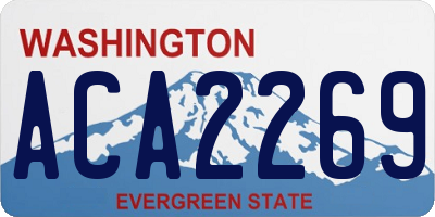 WA license plate ACA2269