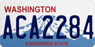 WA license plate ACA2284