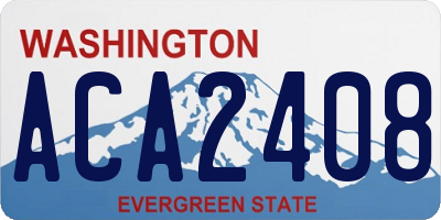 WA license plate ACA2408