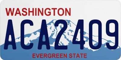 WA license plate ACA2409