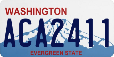 WA license plate ACA2411