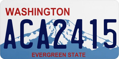 WA license plate ACA2415