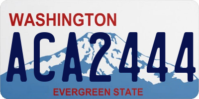 WA license plate ACA2444