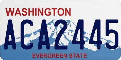 WA license plate ACA2445