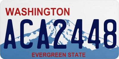 WA license plate ACA2448
