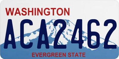 WA license plate ACA2462
