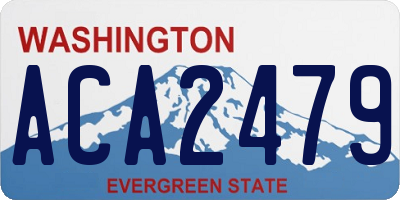 WA license plate ACA2479