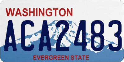 WA license plate ACA2483