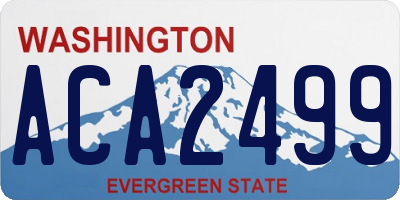 WA license plate ACA2499