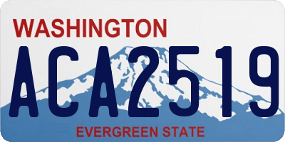 WA license plate ACA2519