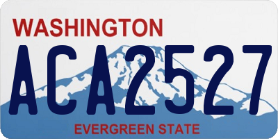 WA license plate ACA2527