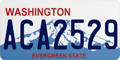 WA license plate ACA2529