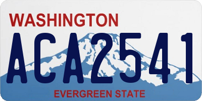 WA license plate ACA2541