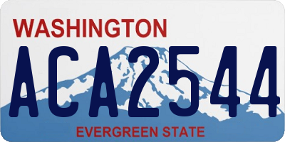 WA license plate ACA2544