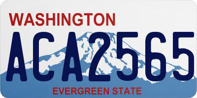 WA license plate ACA2565