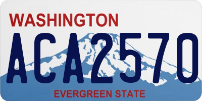 WA license plate ACA2570