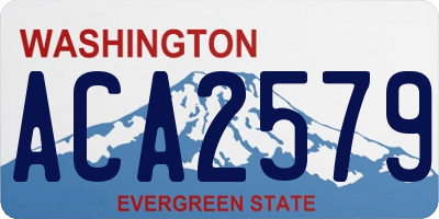 WA license plate ACA2579