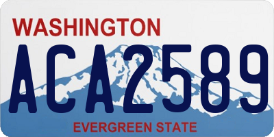 WA license plate ACA2589