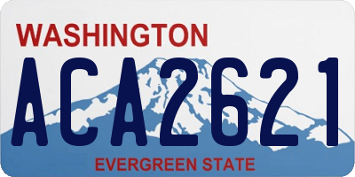 WA license plate ACA2621