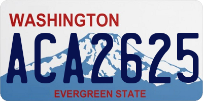 WA license plate ACA2625