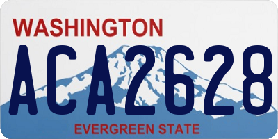 WA license plate ACA2628