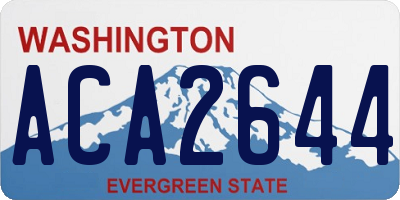 WA license plate ACA2644