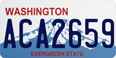 WA license plate ACA2659