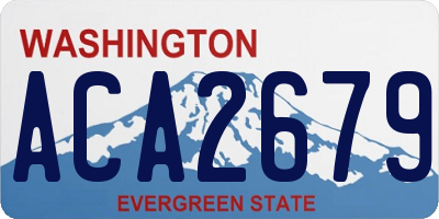 WA license plate ACA2679