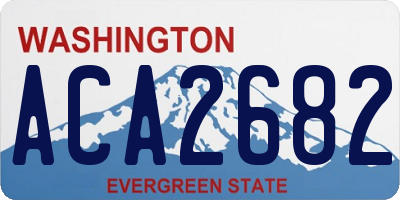 WA license plate ACA2682