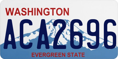 WA license plate ACA2696