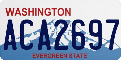 WA license plate ACA2697