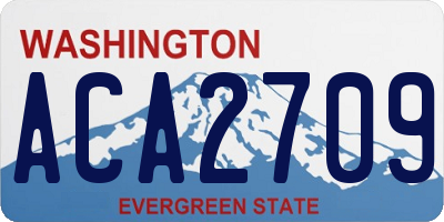 WA license plate ACA2709