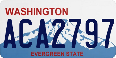 WA license plate ACA2797
