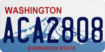 WA license plate ACA2808