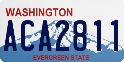 WA license plate ACA2811
